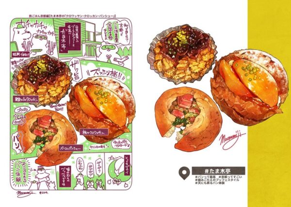Mao Momiji Doujin Artbook - Mao Momiji on Travel Instagram Gohan #KyotoGourmet - Image 5