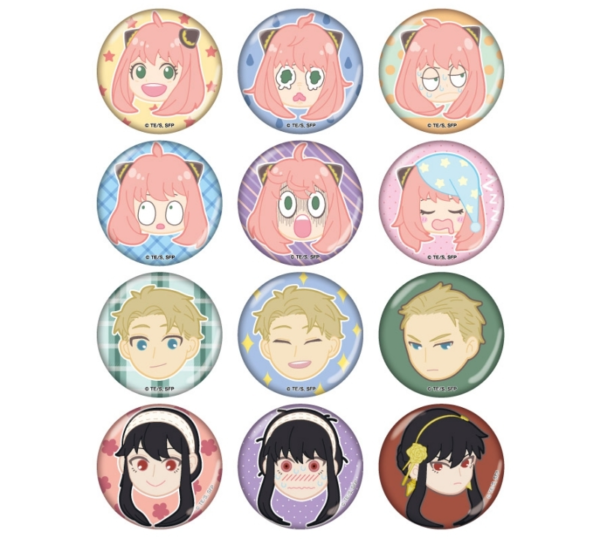 Spy x Family Facial Expression Can Badge BOX 12pcs