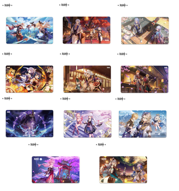 Genshin Impact Mousepad Collection