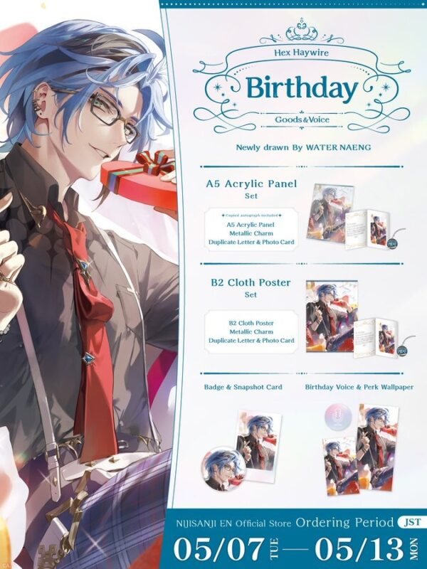 [Limited] Nijisanji EN Hex Haywire Birthday Goods & Voice 2024