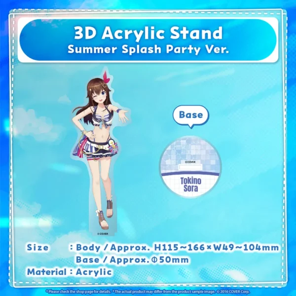 [Limited] Hololive 3D Acrylic Stand Summer Splash Party Ver. (Resale) - Image 2