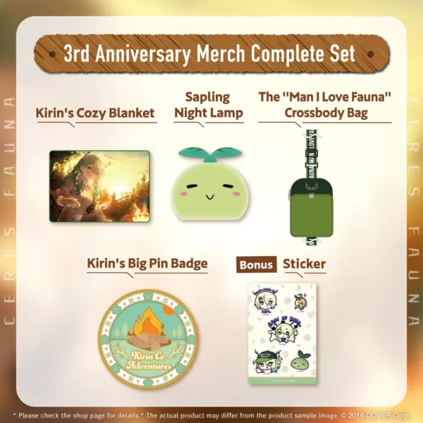 [Limited] Hololive English Ceres Fauna 3rd Anniversary Celebration Goods - Image 2