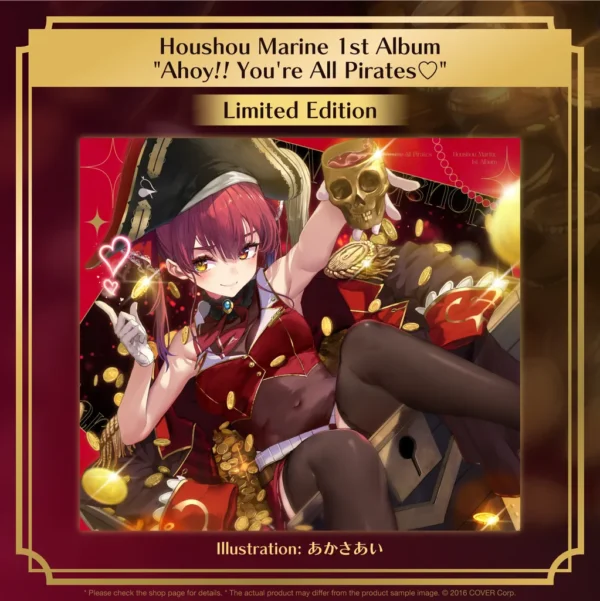[Limited] Hololive Houshou Marine 1st Album "Ahoy!! You're All Pirates♡!" - Image 4