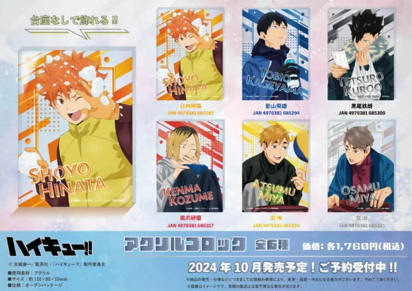 [Limited] Haikyuu!! Acrylic Block