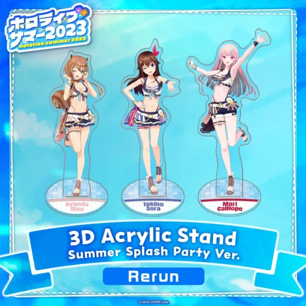 [Limited] Hololive 3D Acrylic Stand Summer Splash Party Ver. (Resale)