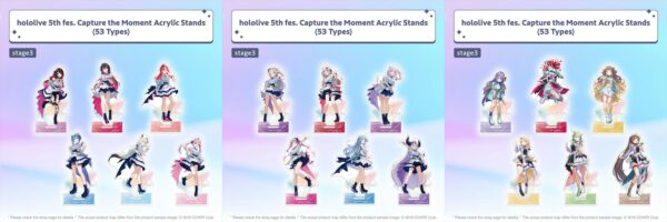 [Limited] Hololive 5th fes. Capture the Moment Acrylic Stands & Random Holographic Button Badges - Image 4