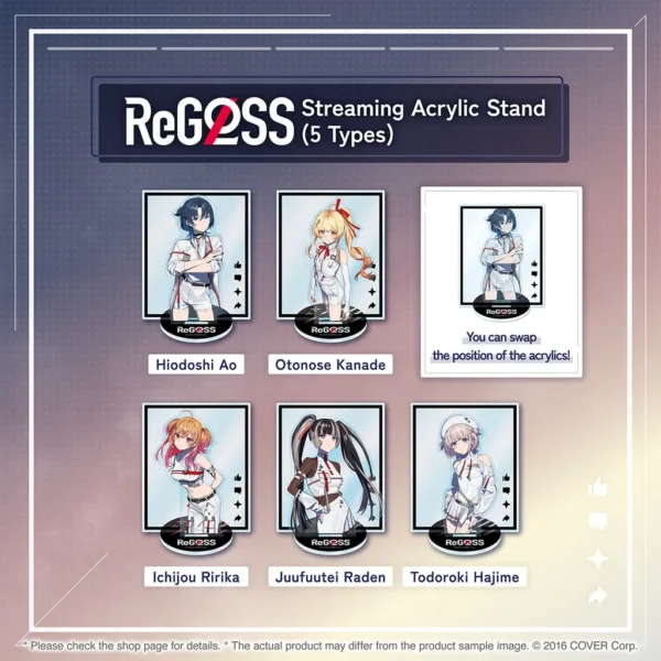 [Limited] Hololive DEV_IS ReGLOSS Streaming Acrylic Stand - Image 2