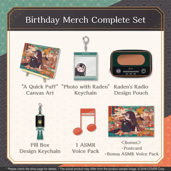 [Limited] Hololive DEV_IS Juufuutei Raden Birthday Celebration 2025 Goods - Image 2
