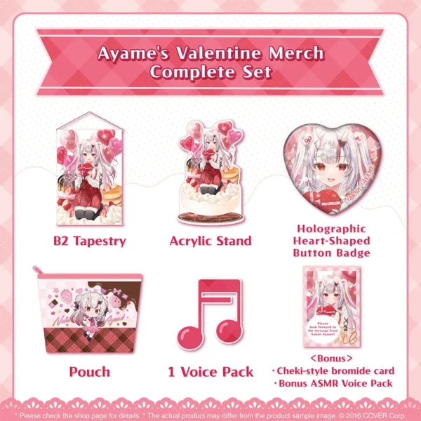 [Limited] Hololive Nakiri Ayame Ayame's Valentine Merch - Image 3