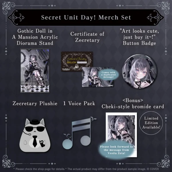 [Limited] Hololive Indonesia Vestia Zeta Secret Unit Day! 2025 Merchandise - Image 2